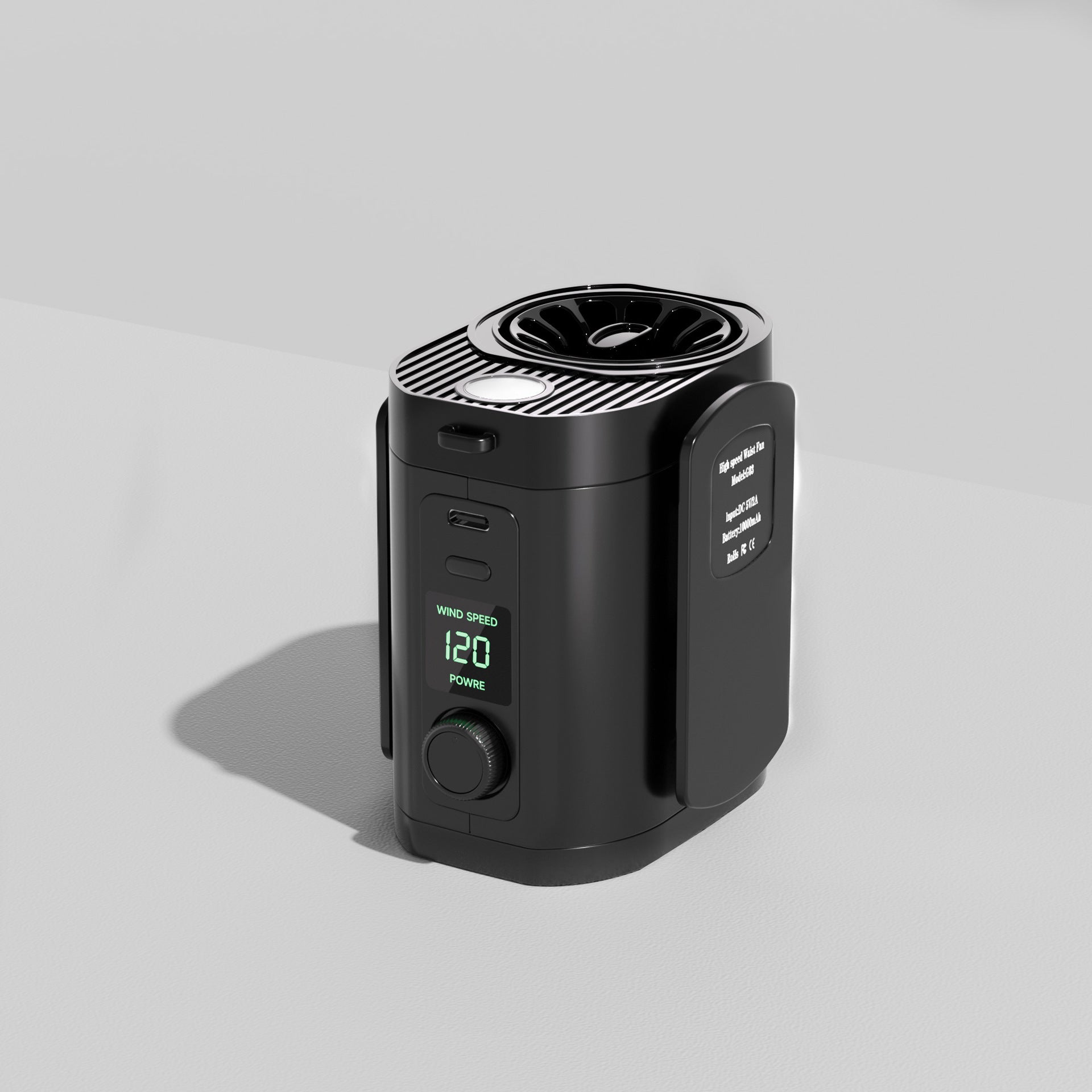 Herrar Mini Luftkylare Kompakt Design med Justerbar Fläkthastighet 0
