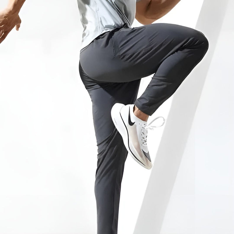 Herrar Taperad Joggers Fukttransporterande Material 2
