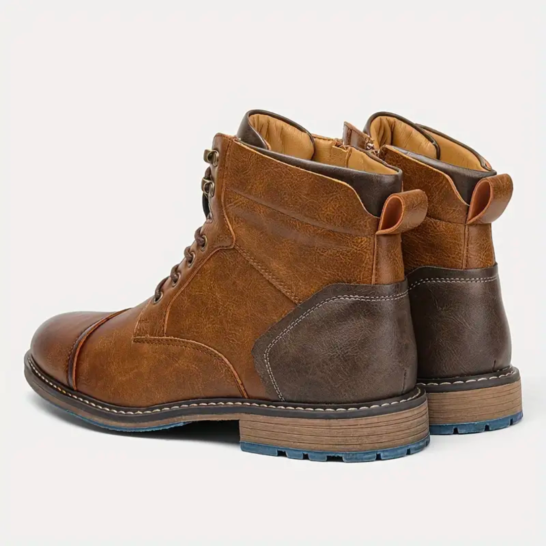 Herrar Vintage Skor Med Robust Design 4