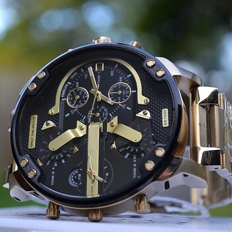 Herrarnas Chronograph Klocka i Rostfritt Stål 4