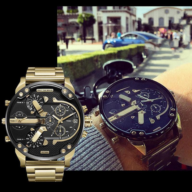 Herrarnas Chronograph Klocka i Rostfritt Stål 6