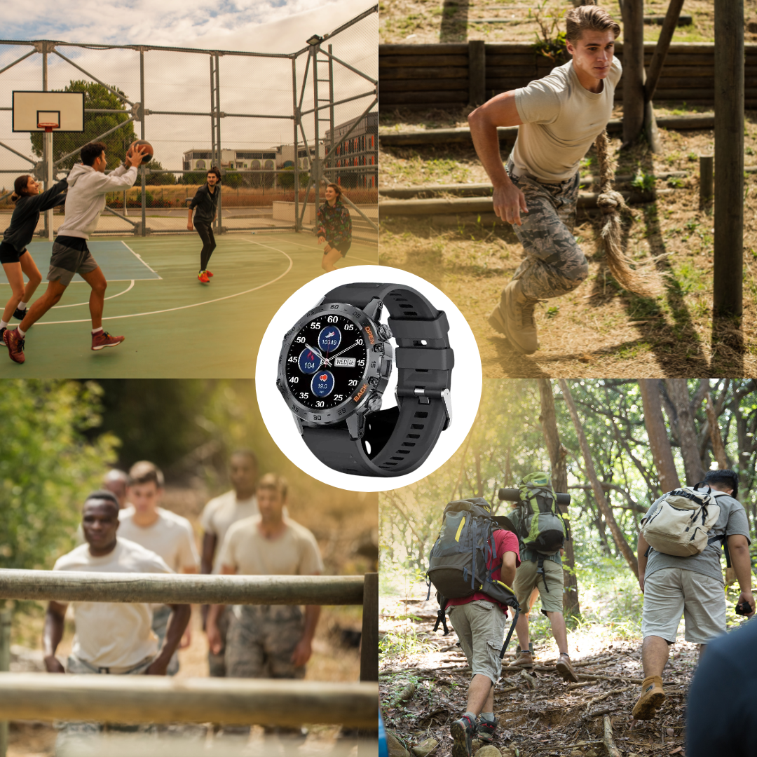 Herrarnas Smartklocka Robust med Pulsövervakning 7