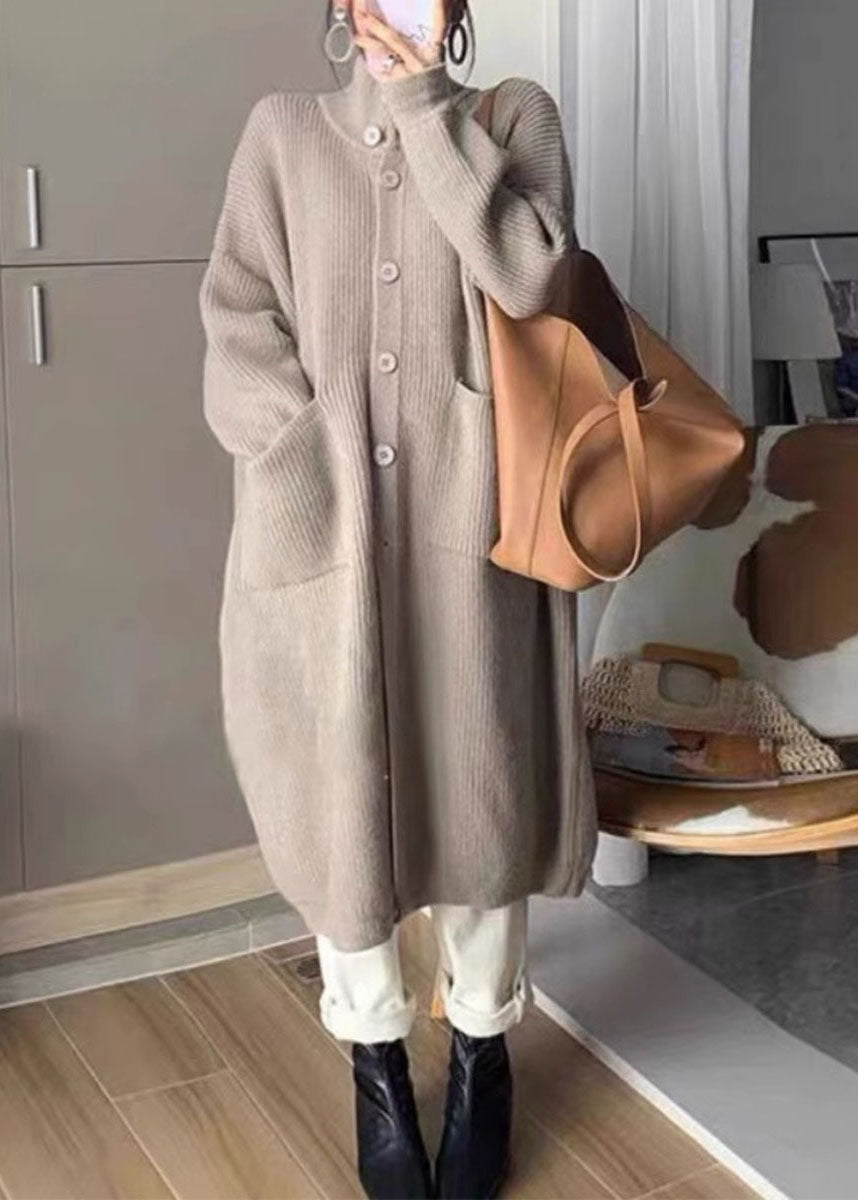 Herrarnas Stickad Polotröja med Fickor och Knapp 1