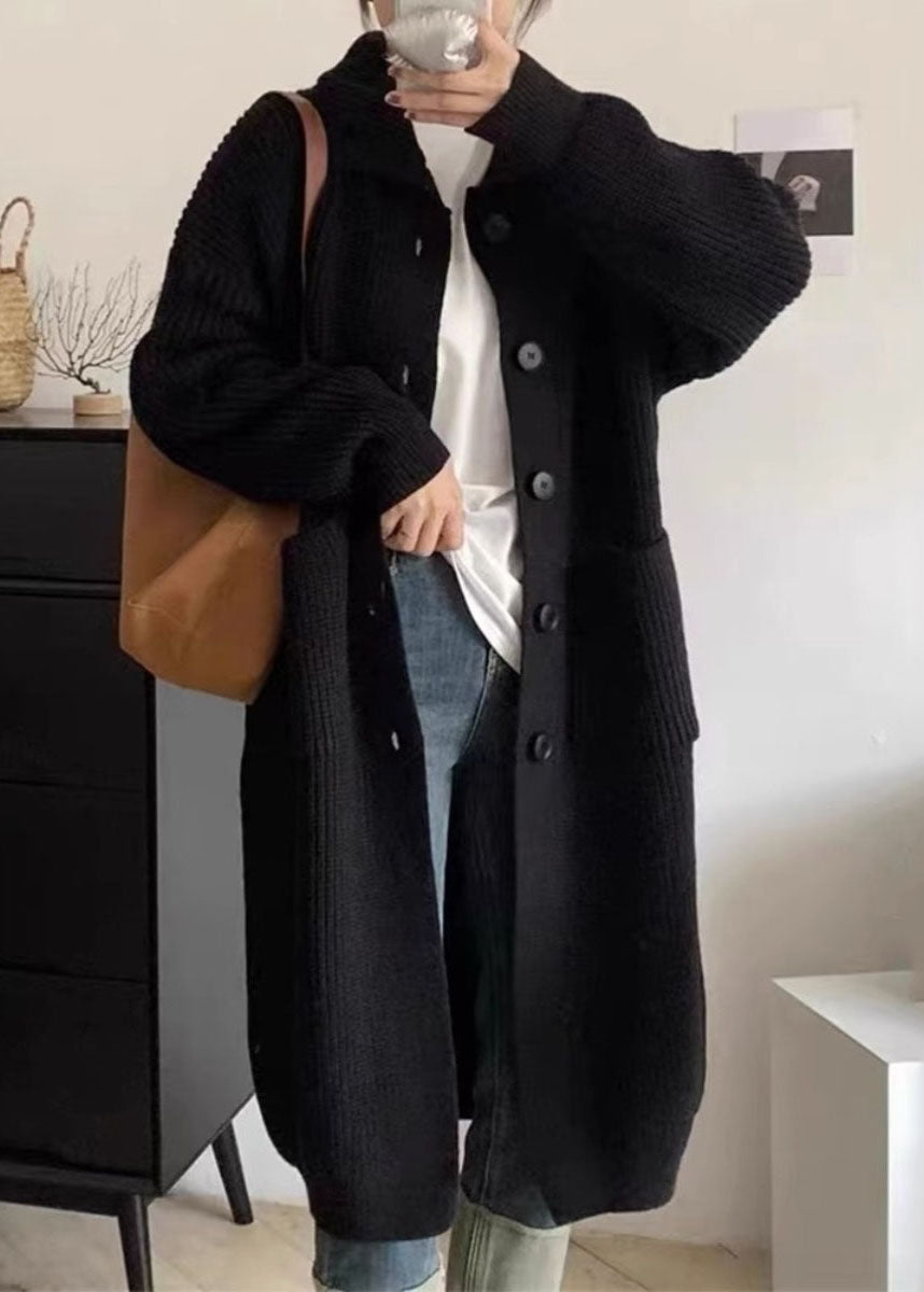 Herrarnas Stickad Polotröja med Fickor och Knapp 2