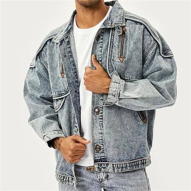 Herrarnas Vintage Denimjacka 1
