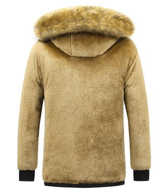 Herrarnas Vinterparka Avtagbar Huva Isolerad Modern Design 5