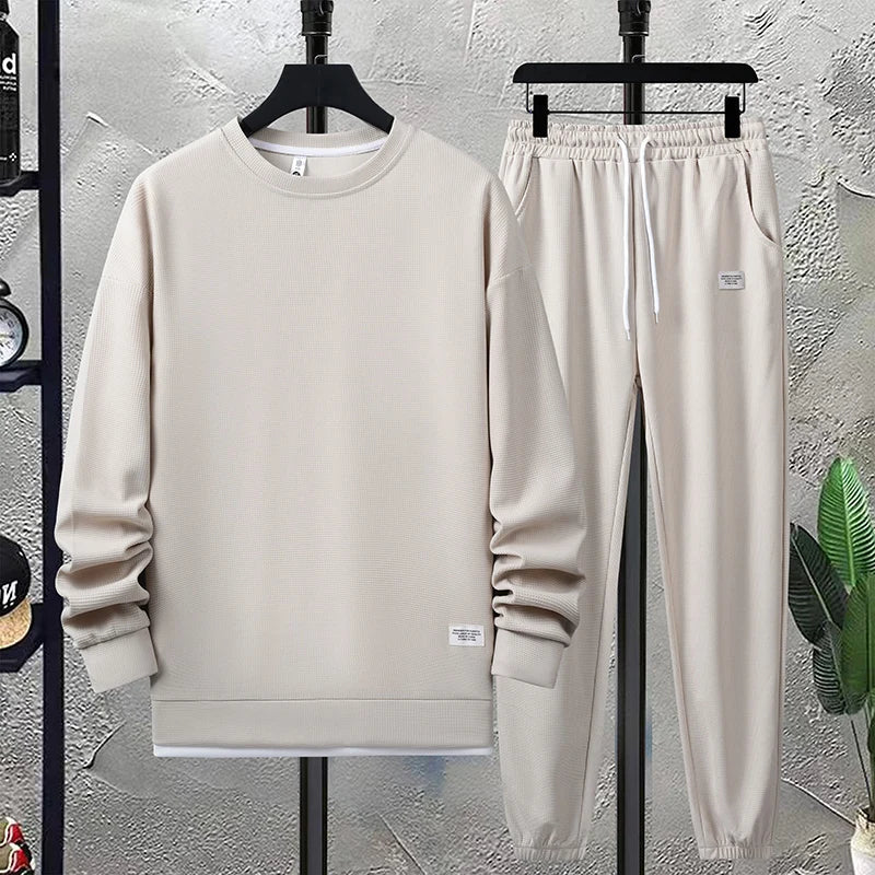 Herrars Tvådelade Set i Mjuk Polyester 3