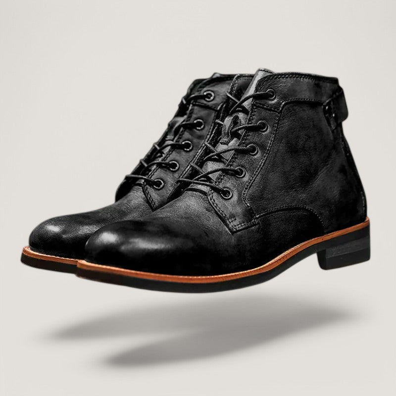 Herrboots Hög Modell Läder Robust Design 1