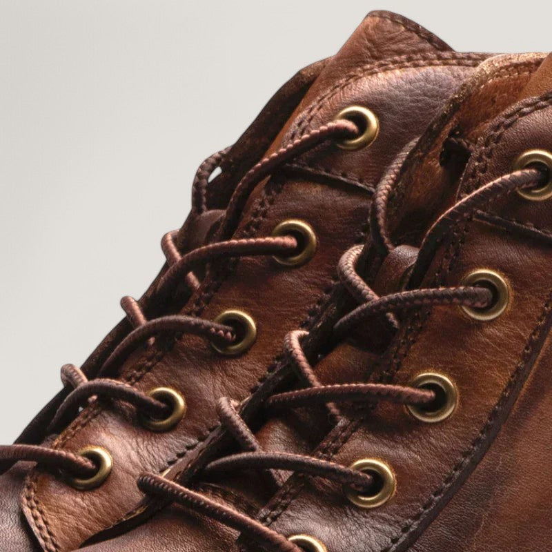 Herrboots Hög Modell Läder Robust Design 6