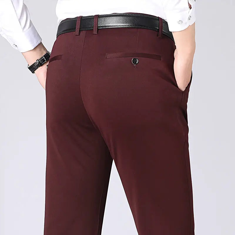 Herrbyxor Modern Stil Stretch för Vardags och Fest 7