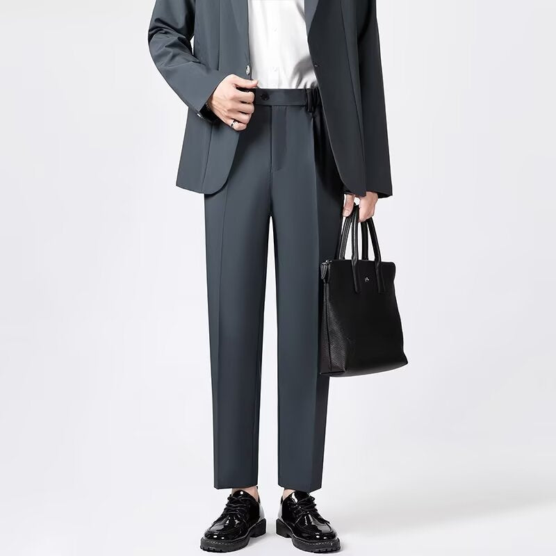 Herrens Ankelbyxor Slim Fit Ullblandning 2