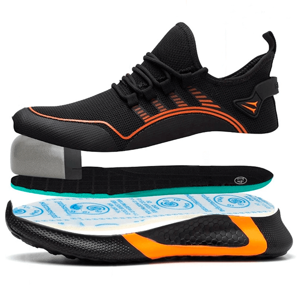 Herrens Arbetsskor med Slagtålig Design 6