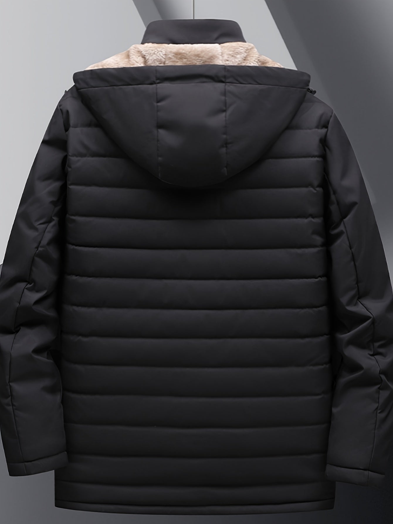 Herrens Fleecejacka med Huva och Dragkedja 3