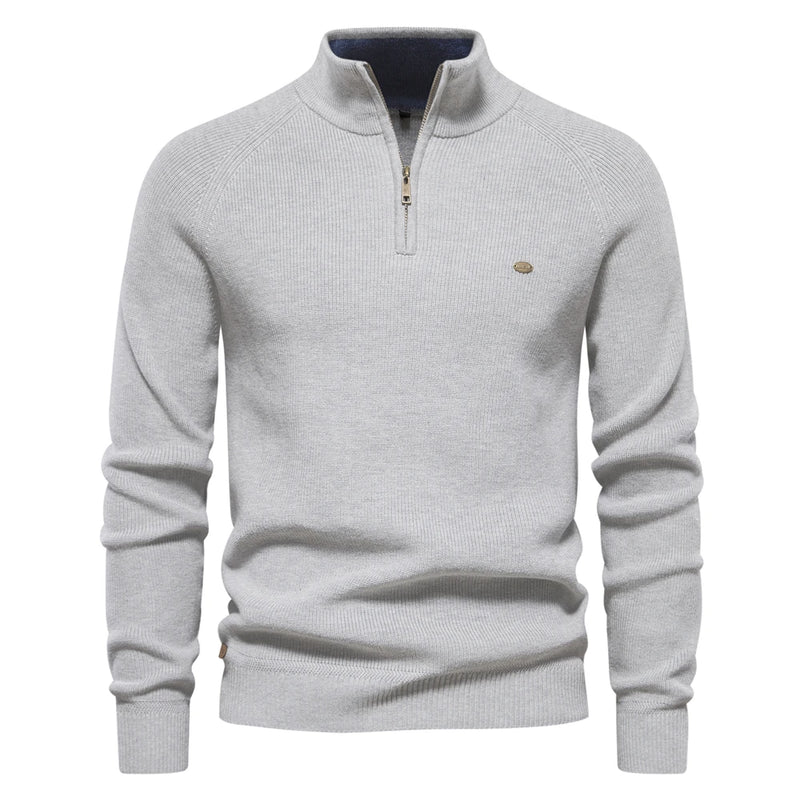 Herrens Huvtröja Dragkedja Mjuk Bomull Casual Stil 7