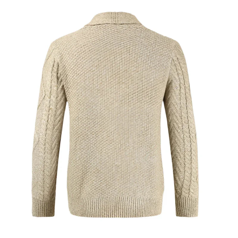 Herrens Kashmir Cardigan Avslappnad Stil 2