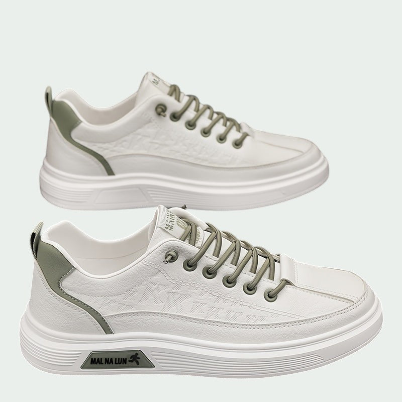 Herrens Lågskor Sportiga PU Med Rund Tå och Mjukt Innersula 5