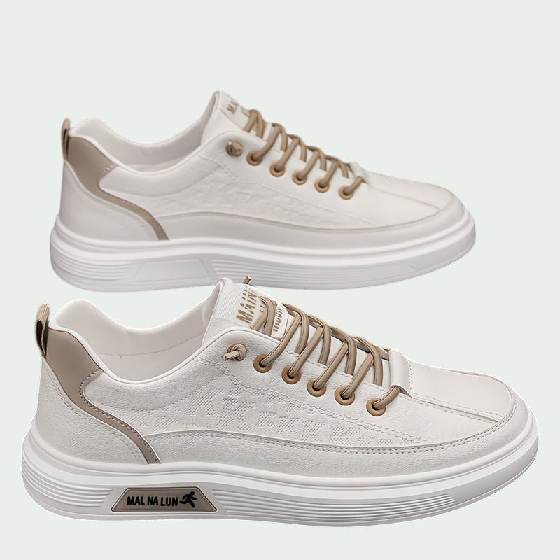 Herrens Lågskor Sportiga PU Med Rund Tå och Mjukt Innersula 7