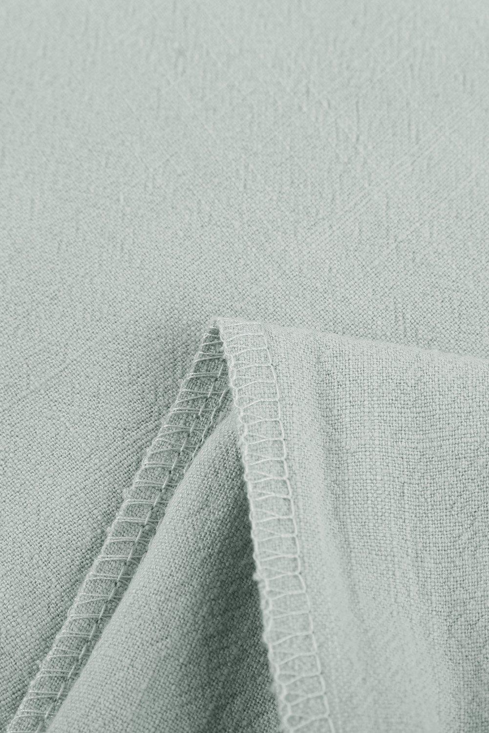 Herrens Linnebyxor Tapered Polyester med Elastisk Midja och Fickor 2