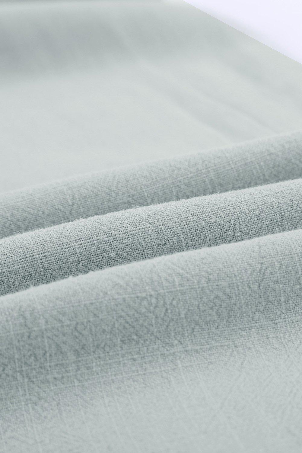 Herrens Linnebyxor Tapered Polyester med Elastisk Midja och Fickor 6