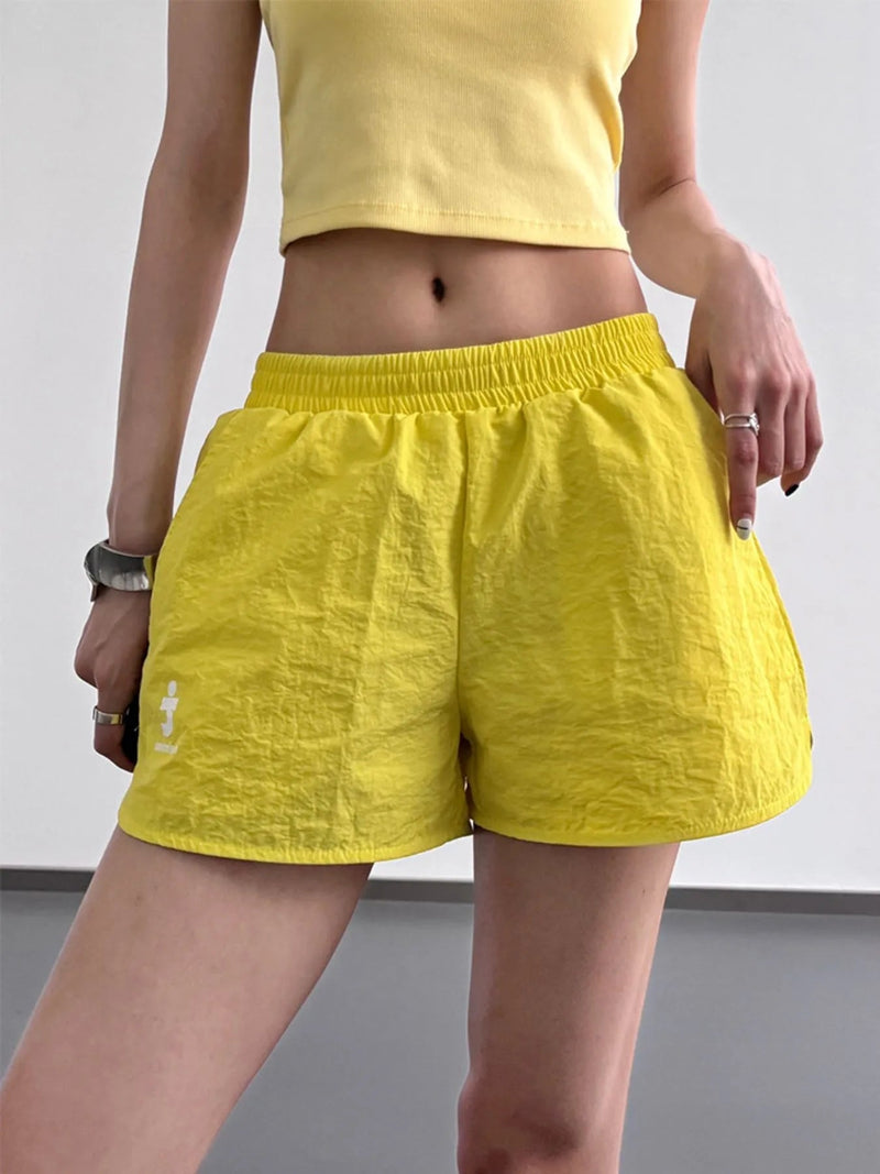 Herrens Shorts Avslappnad Bomull och Linne med Elastisk Midja 1