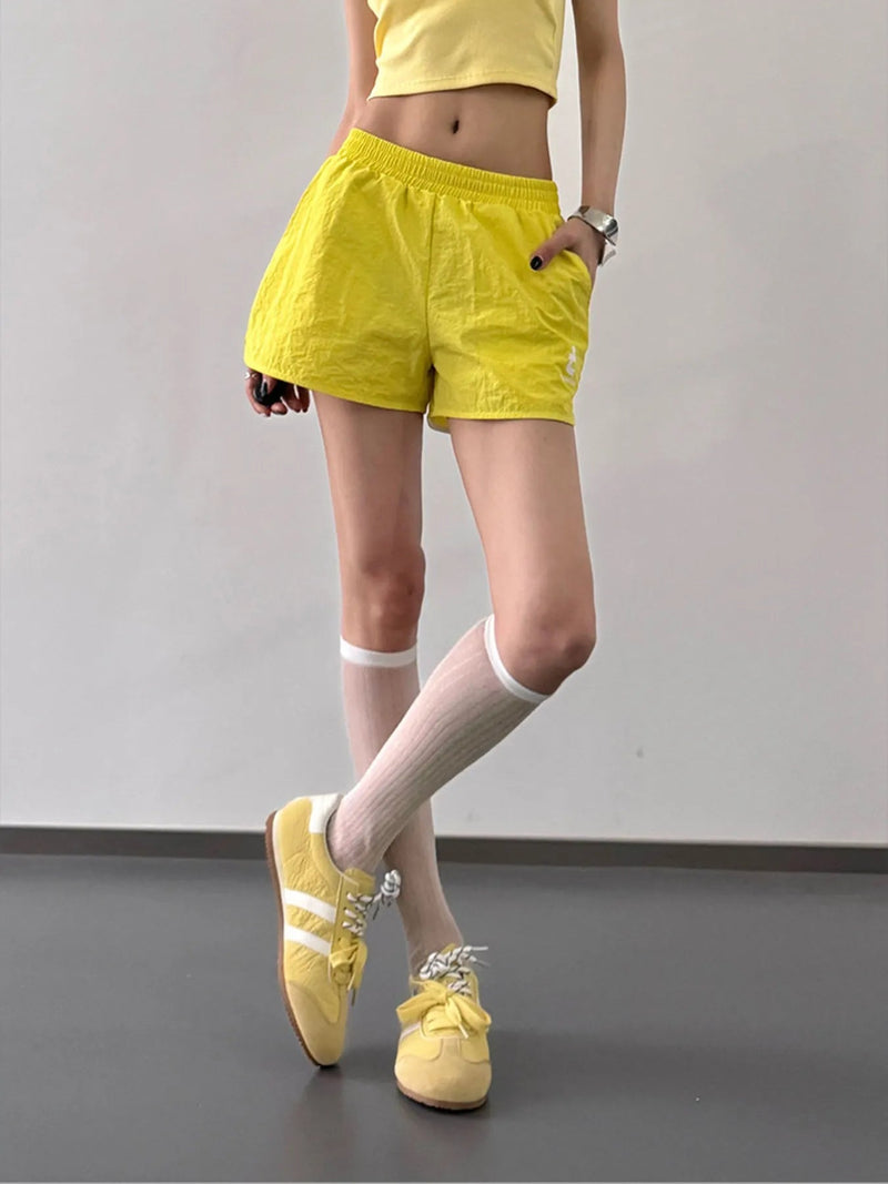 Herrens Shorts Avslappnad Bomull och Linne med Elastisk Midja 4
