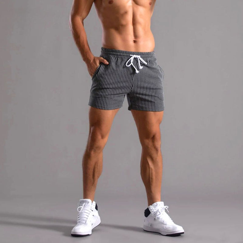Herrens Shorts i Pinstripe Stil för Aktivitet och Avkoppling 2