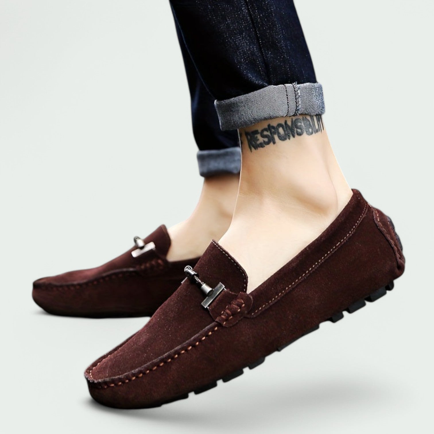 Herrens Slip-On Skor i Mocka 2