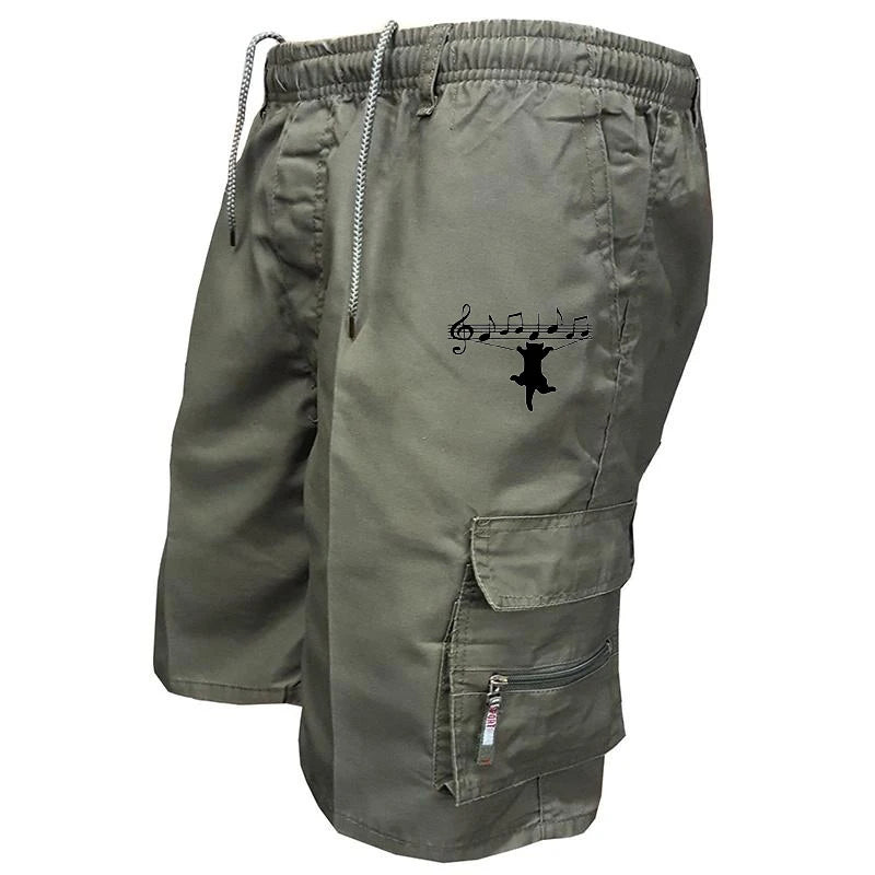 Herrens Sommarshorts med Funktionella Fickor 0