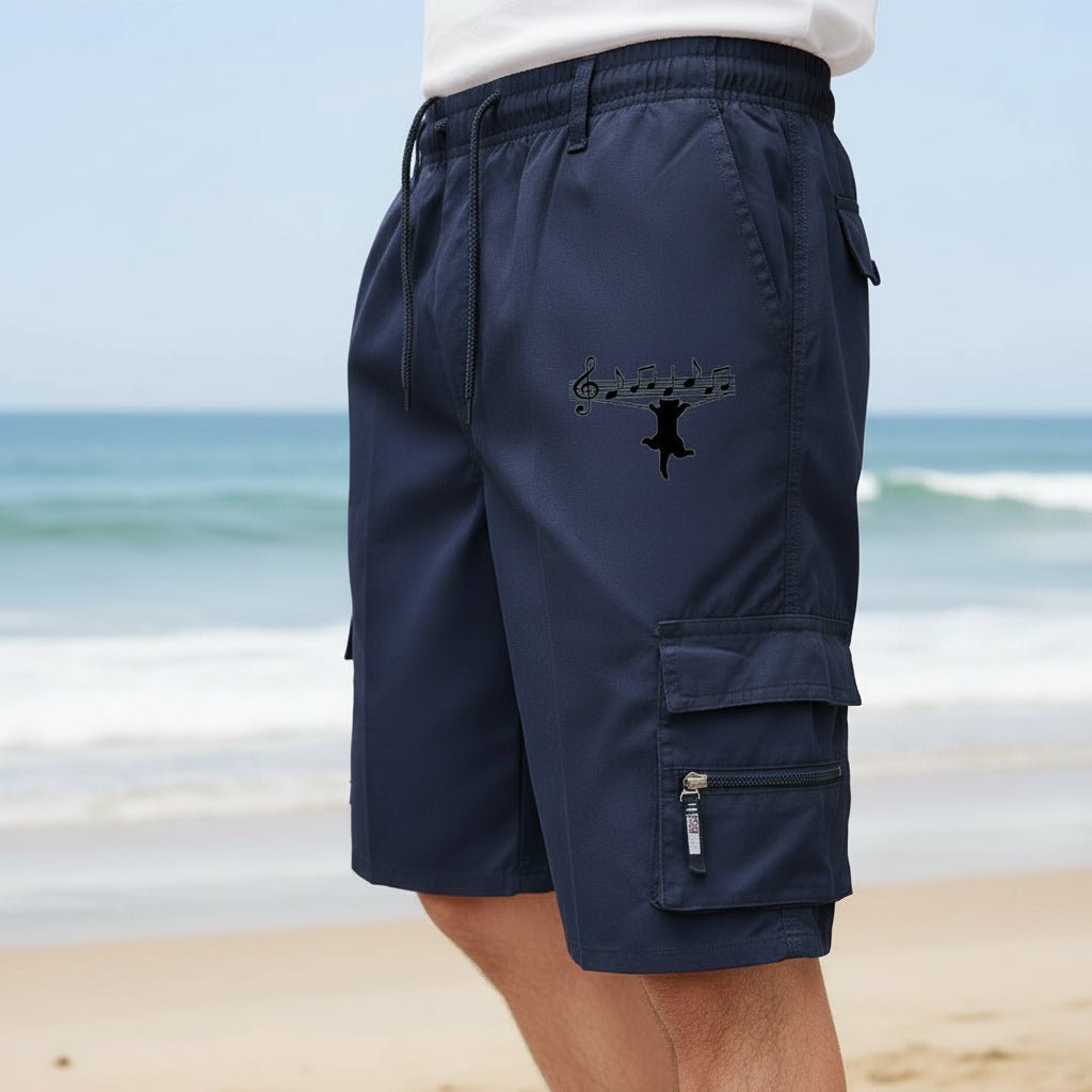 Herrens Sommarshorts med Funktionella Fickor 2