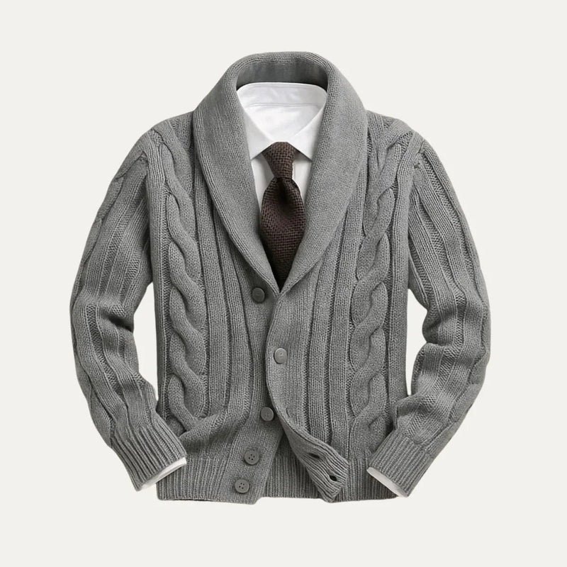 Herrens Stickad Cardigan Skräddarsydd Passform 5
