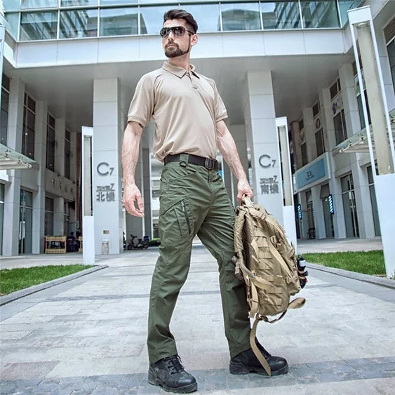 Herrens Tactical Cargo Pants Funktionell 1