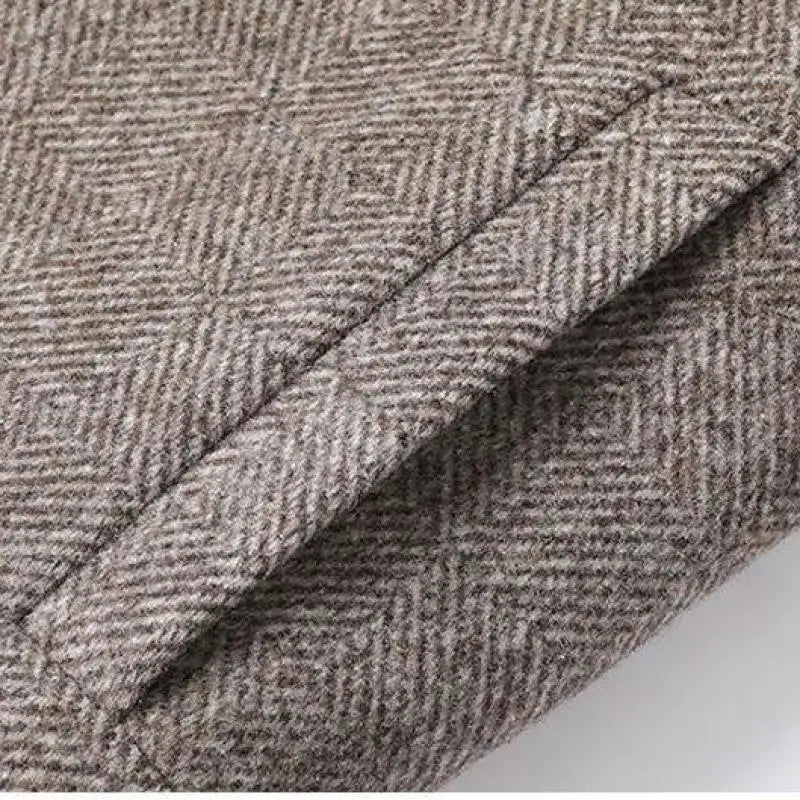 Herrjacka Slim Fit med Tidlöst Herringbone Mönster 4