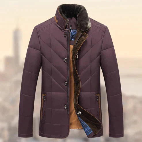 Herrjacka Vinter Slim Fit Nylon Vattentålig 3