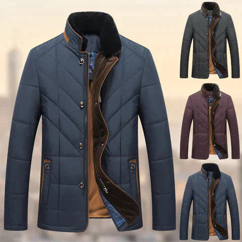 Herrjacka Vinter Slim Fit Nylon Vattentålig 4