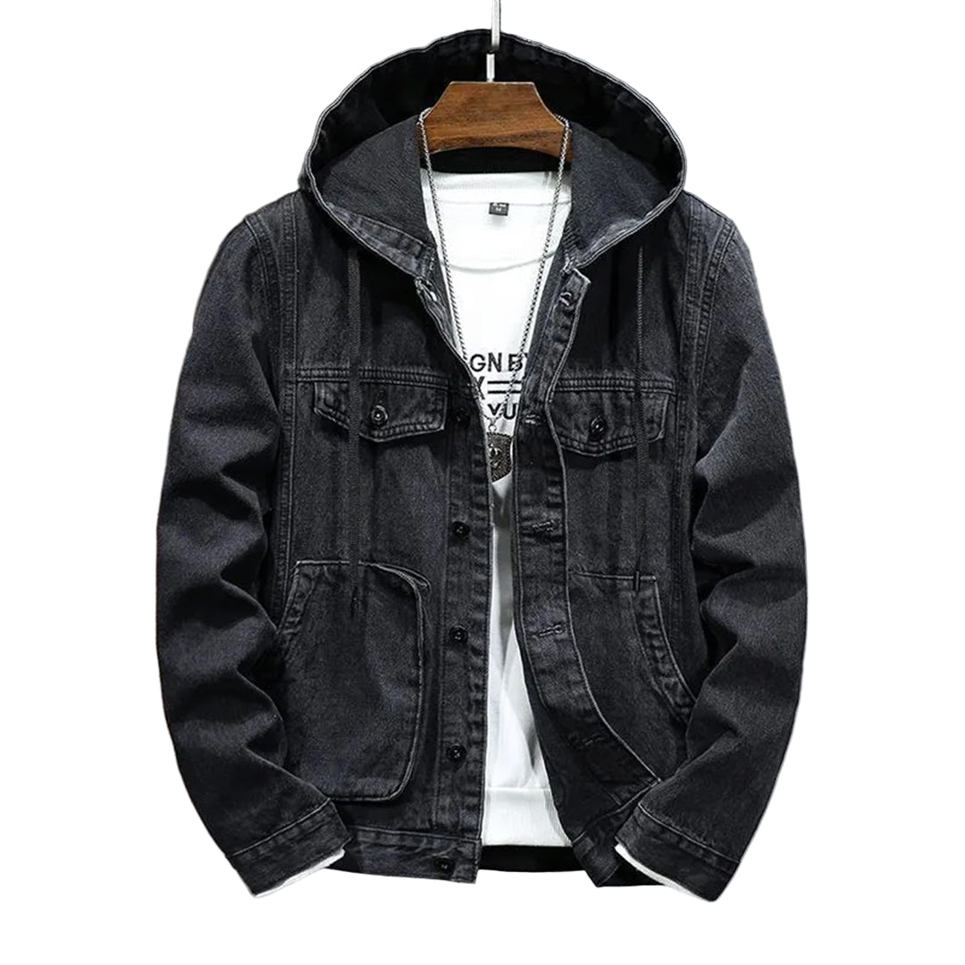 Herrjacka Vinter med Huva och Vattenavvisande Tyg för Herrar 0