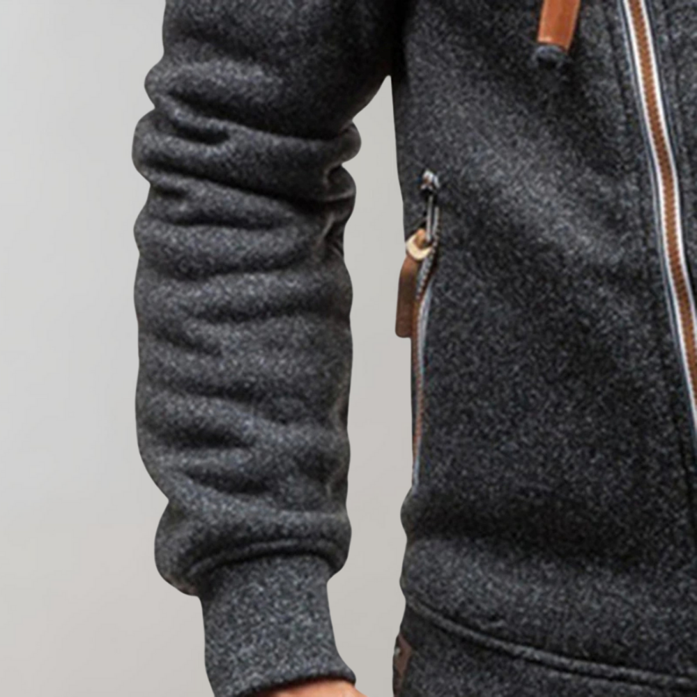 Herrjacka med dragkedja Casual Stil 2
