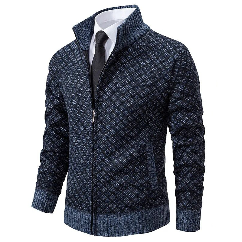 Herrkofta i jacquard med mjuk komfort 1