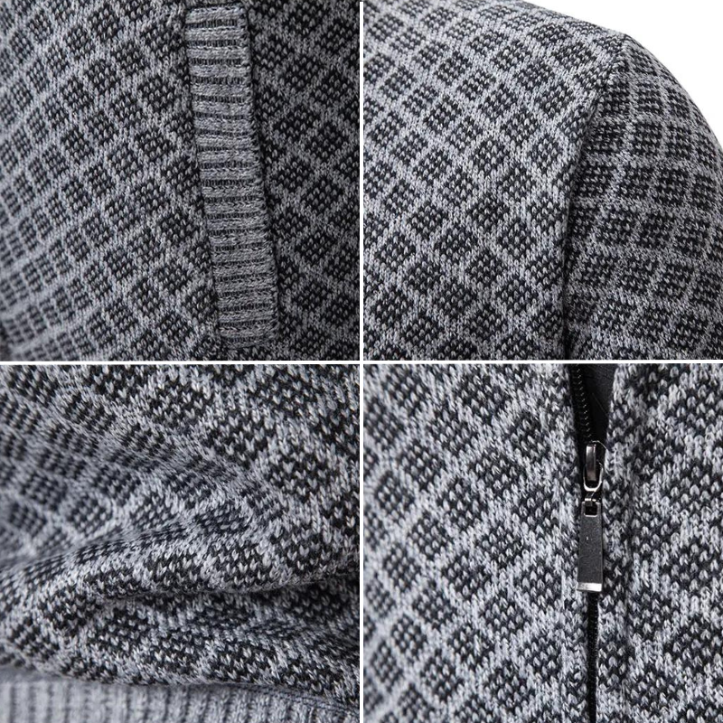 Herrkofta i jacquard med mjuk komfort 5