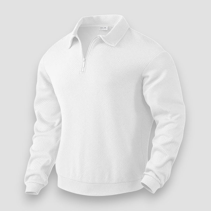 Herrpikétröja Sportig Design med Dragkedja 2