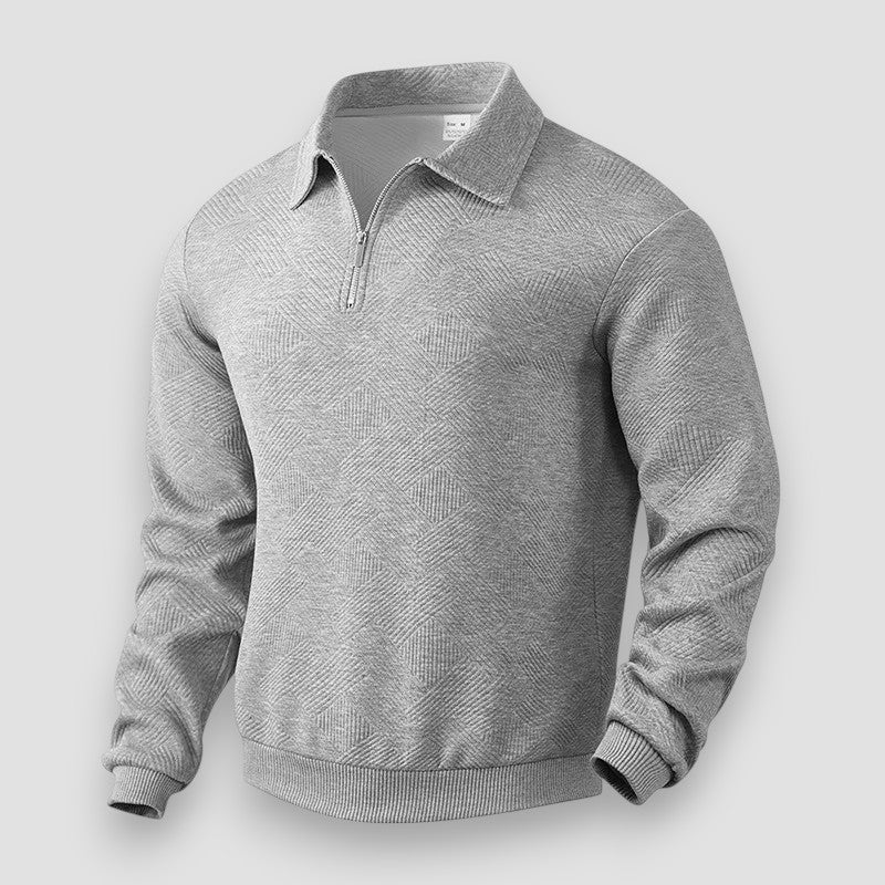 Herrpikétröja Sportig Design med Dragkedja 4