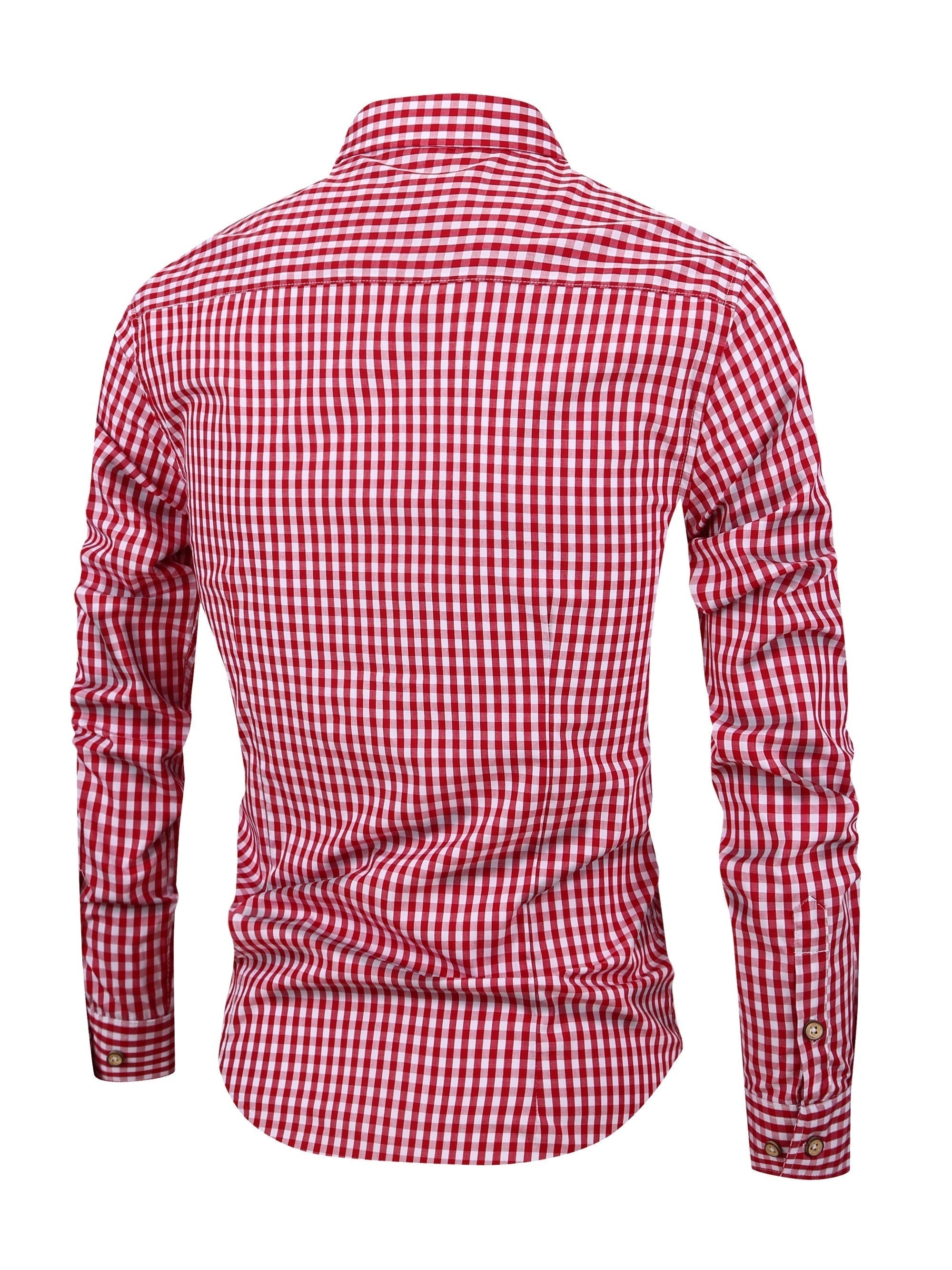 Herrskjorta Rutmönster Modern Stil för Vardag och Speciella Tillfällen 5