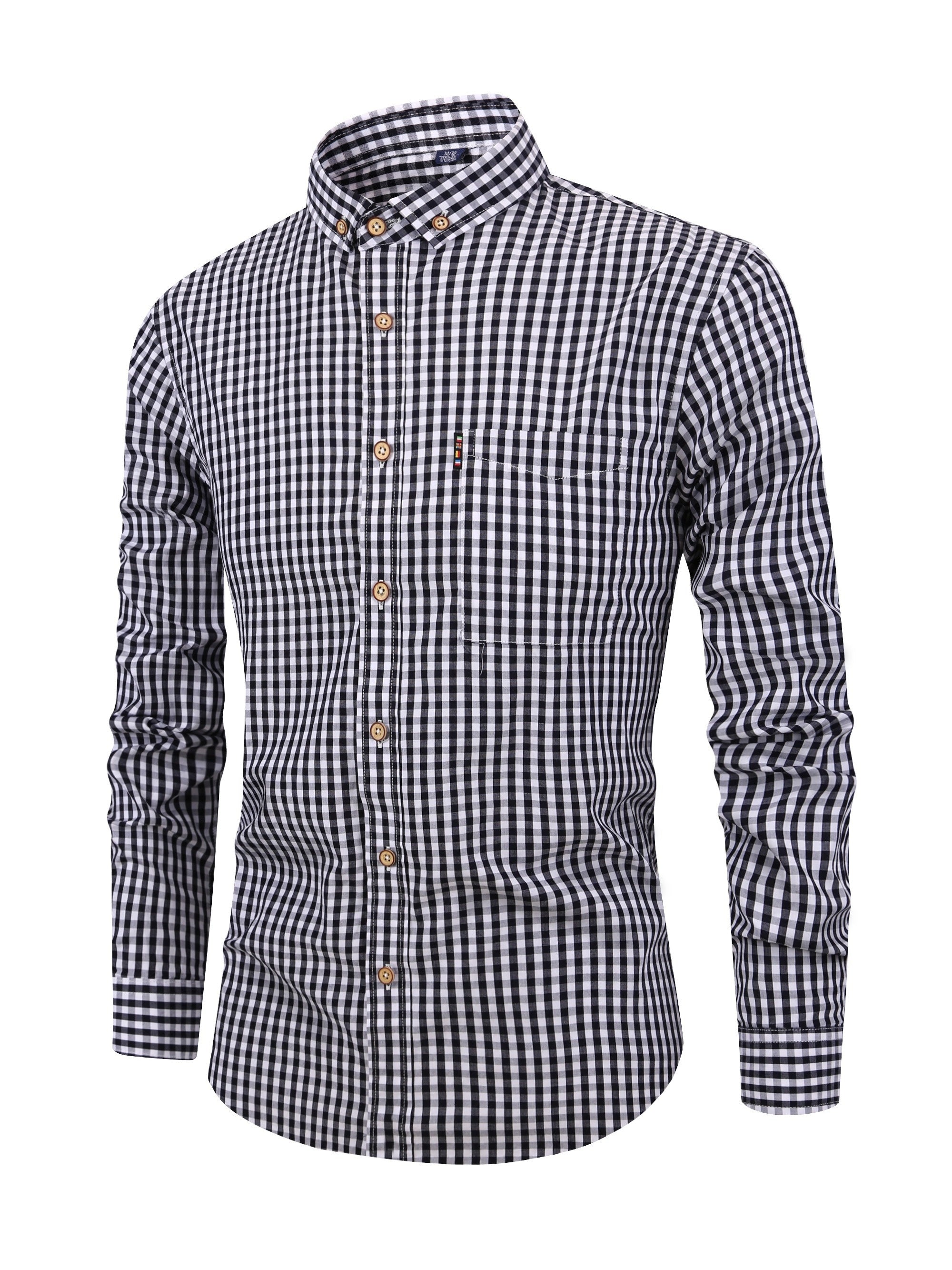 Herrskjorta Rutmönster Modern Stil för Vardag och Speciella Tillfällen 6