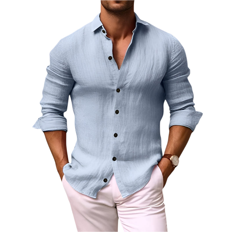 Herrskjorta Trachten Regular Fit Coton 0