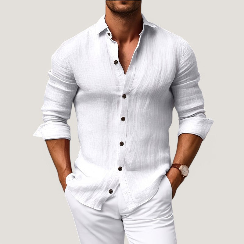 Herrskjorta Trachten Regular Fit Coton 1
