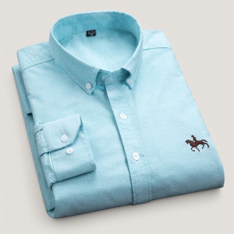 Herrskjorta med Långa Ärmar Klassisk Design 4