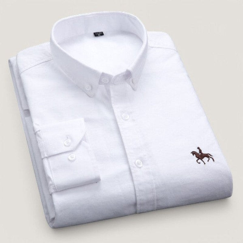 Herrskjorta med Långa Ärmar Klassisk Design 9