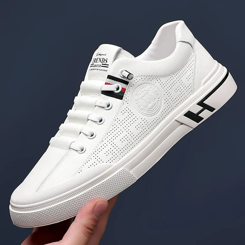 Herrskor Läder Casual Stilren Design med Dämpningsteknik 2
