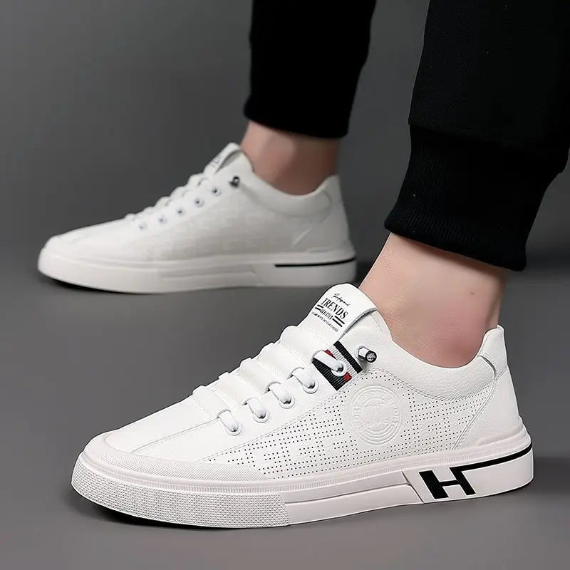 Herrskor Läder Casual Stilren Design med Dämpningsteknik 5