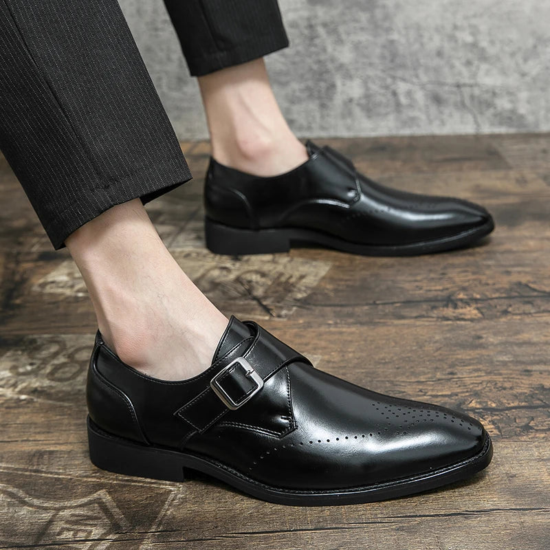 Herrskor Loafers Läder För Bröllop Och Fest 2