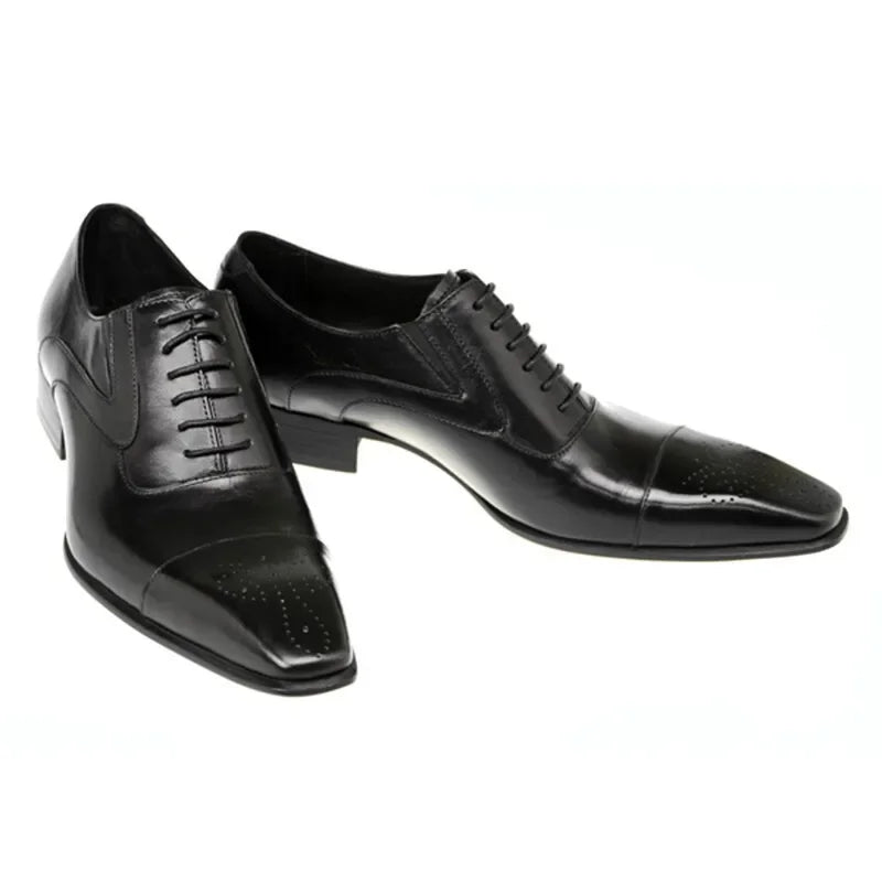 Herrskor Oxford Casual Snörning Brittisk Stil 1
